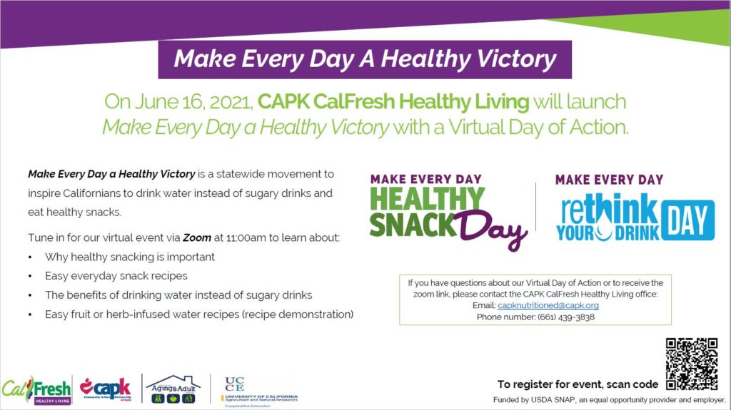 CAPK Healthy Living flyer