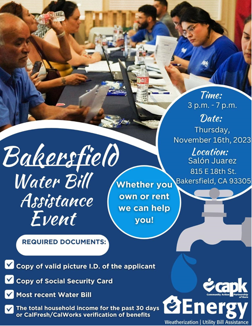 Bakersfield Water Bill Assistance Event 1 image 1