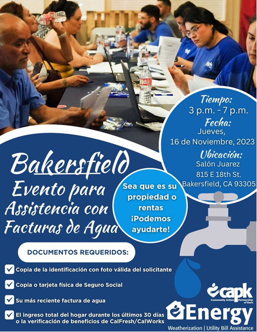 Bakersfield Water Bill Assistance Event 2 image 2