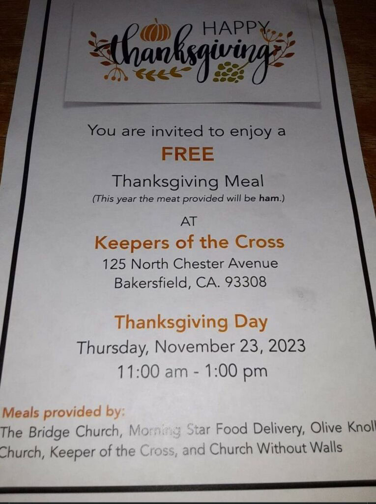 keepers of the cross free meal 4